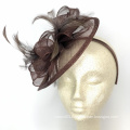 The Kenni Fascinator Mocha Brown Fascinator For Ladies Womens Tea Party Church Derby Fancy British Royal Hat